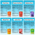 Pack- 12 KONJOY Konjac Jelly Variety Lychee, Peach, Mango, Blueberry, Passion Fruit, Green Grape, Drinkable Pouche, Low