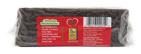 Pack 17.6 oz (3-Pack) Mestemacher Natural High Fiber Bread Variety Fitness, Rye & Sunflower Seed Whole Grain, Vegan
