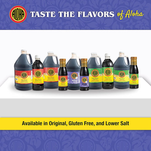 Aloha Shoyu Gluten Free Soy Sauce - Made in Hawaii - 12 oz Bottle