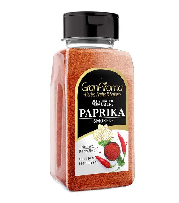 GranAroma Smoked Paprika, 9.1 oz, Fine Ground, Strong & Smoky Taste