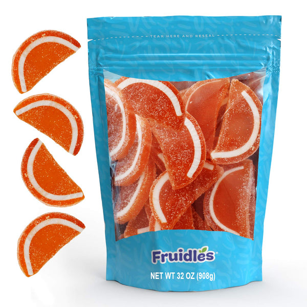 Fruidles Original Jelly Fruit Slices, Gummi Sweet Confection Candies, Traditional Old Fashioned,