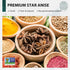 Soeos Star Anise - 4 Ounce Whole Star Anise Seeds for Baking and Tea, NON-GMO Verified