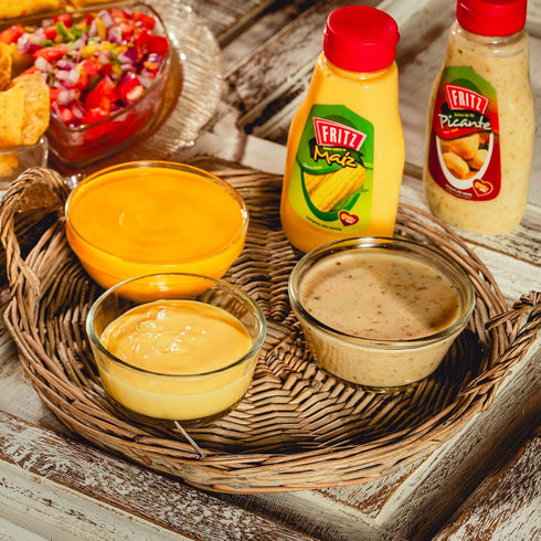 (240 FRITZ Corn Sauce g) - Especially ideal for Hot Dogs, Hamburgers, Sandwiches, Mac & Cheese, Nachos and Veggies