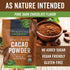 Viva Naturals Organic Cacao Powder, 8 oz Unsweetened Cocoa Powder for Baking & Smoothies, Certified Vegan