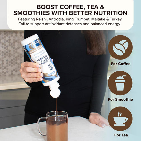 30 Mushroom Coffee Creamer with MCT Oil Blend & L-Theanine | MCT Coffee Creamer, Keto Coffee Creamer, Dairy Free, Sugar