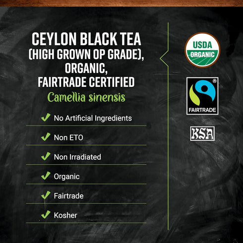1-Pound Frontier Co-op Organic Ceylon Black Tea, Bulk, High-Grown Orange Pekoe, Medium-Strong Tea Body, Kosher, Fair
