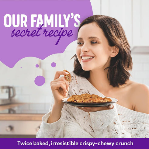 5oz 4 Pack Cooper Street Italian Biscotti Cookies - Twice Baked Biscotti Style Cookie Biscuits in Delicious Cherry