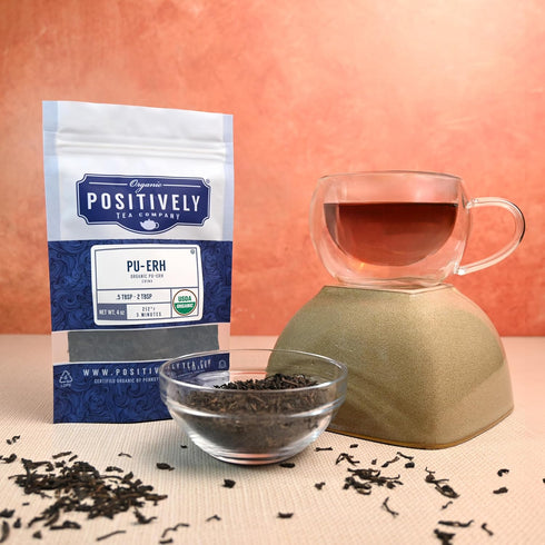 16 Organic Positively Tea Company, Pu-Erh Tea, Loose Leaf, Ounce