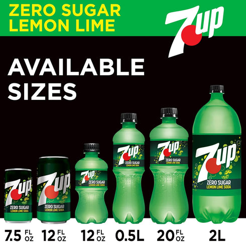 7-Up 12 Oz., Pack 12 Zero Sugar Soda
