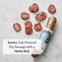 7 oz (3 Pack) DeLallo Italian Herb Dry Sausage, Handrubbed with Garlic and Spices, Air Cured, Gourmet Meat