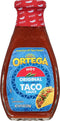 Ortega Original Taco Sauce, Hot, 8 Ounce (Pack of 12)