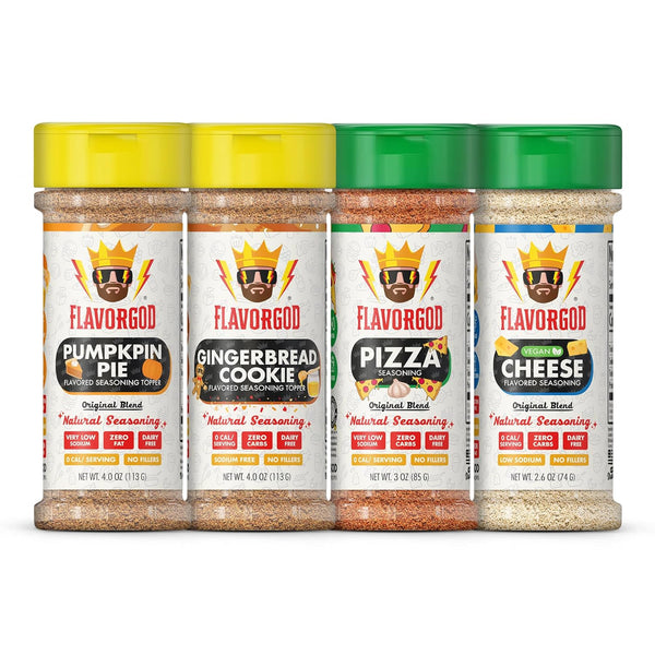 Holiday Combo Pack of 4, Herb, Spices, Toppers and Seasoning Gift Set