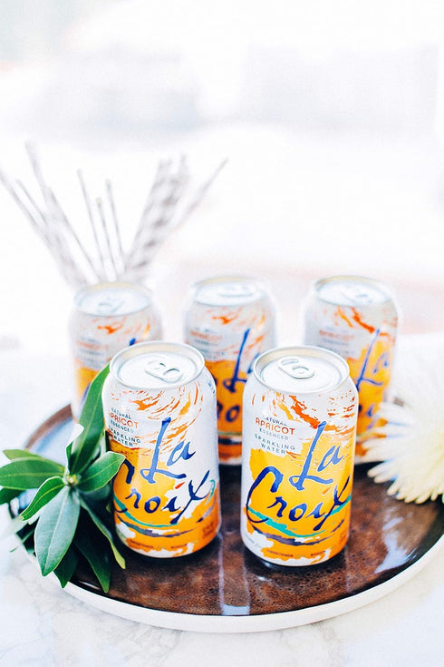12 oz (Pack 8) La Croix Sparkling Water, Apricot