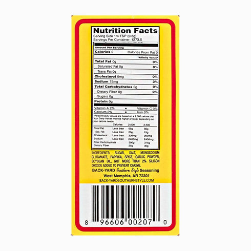 #1 27 oz PACK (27 oz, 3) All Purpose Seasoning | BACK-YARD Southern Style Original | Value Size - RESTAURANT | Sprinkle