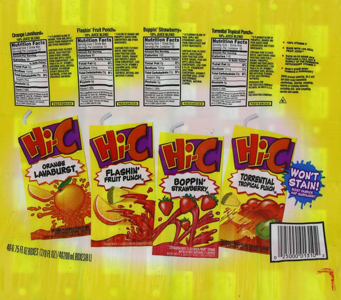 Hi-C Pack, 270 Fruit Juice Variety Ounce