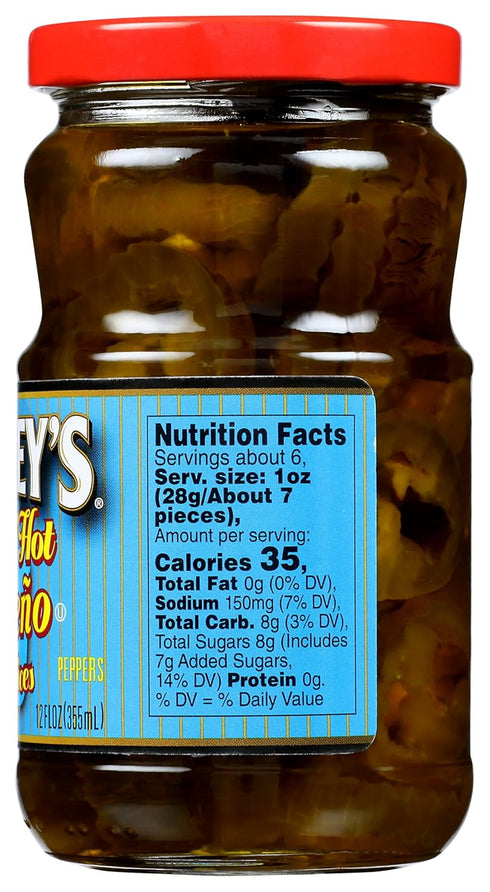 Trappey's 12 oz Sweet N' Hot Jalapeno Peppers Slices, fl