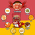CHIRAMEN Mala Crawfish Mix Ramen Toppings Crawfish, Fish Cake, Squid, Imitation Crab, Egg, Corn, Cabbage & Plant-Based