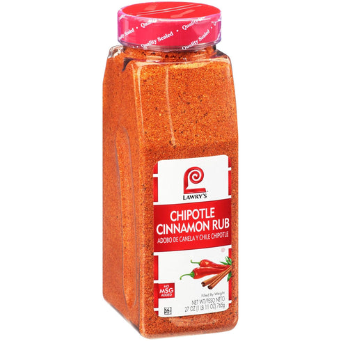 Lawry's Chipotle Cinnamon Rub, 27 oz - Perfect for Burgers, Pork, Chicken, and Vegetables
