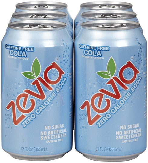 Zevia Zero Calorie Cola - Caffeine Free - 12 oz - 6