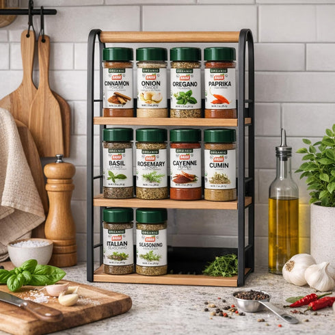 June Street Market Set 10 Organic Spice and Seasoning Gift Piece Cooking Starter Kit