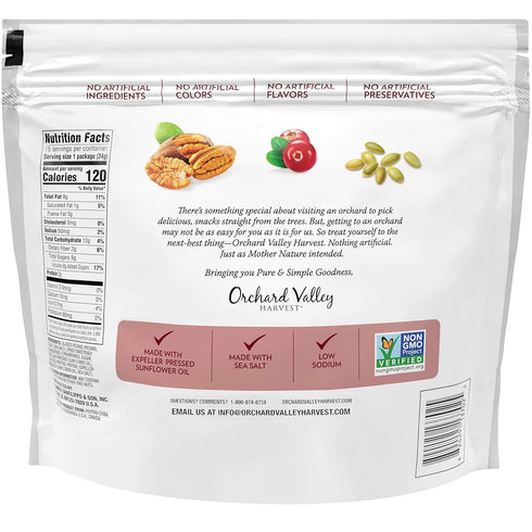 0.85 (Pack 15), Orchard Valley Harvest Glazed Pecans Salad Toppers, Ounce Bags of with Cranberries and Pepitas