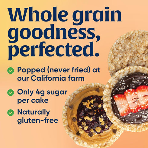 9.5 Oz Lundberg Organic Whole Grain Rice Cakes Cinnamon Toast