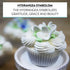 36 Count Global Sugar Art Hydrangea Blossom Sugar Cake Flowers, White Unwired, by Chef Alan Tetreault