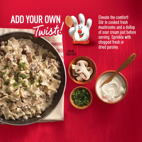 (10.2 oz 6 Pack) 3 Hamburger Helper Stroganoff Value Size Pasta Meal - No Artificial Flavors, Ready in Easy Steps