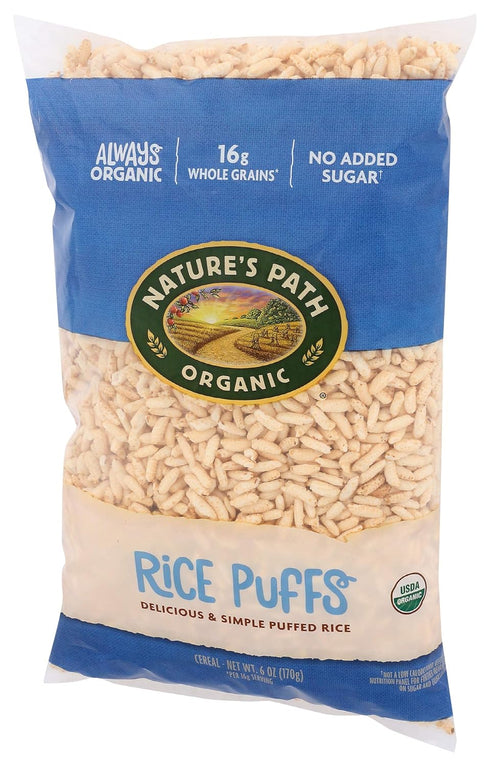 6 oz, (Pack 2) Nature's Path Organic Rice Puffs Cereal, Earth Friendly