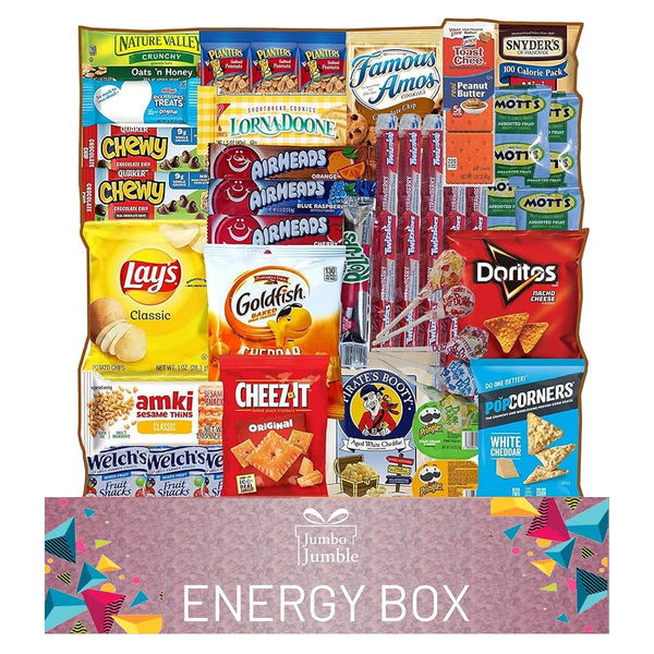 Jumbo Jumble Snack Box (45 Count) Gift Care Package Snacks Variety Pack