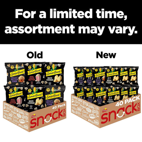 Pack, 0.5 (Pack 40) Smartfood Popcorn, Variety Ounce