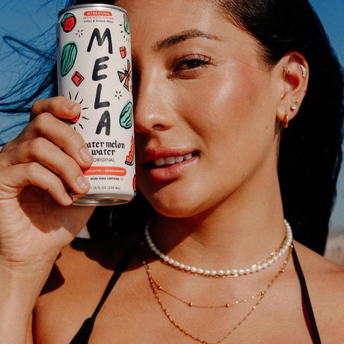 16.9 oz (Pack 12) Mela Water Watermelon Juice Drink, Electrolytes & Antioxidants, Refreshing Hydration, Coconut Water