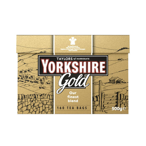 Yorkshire Tea, Gold, Pillow Tea Bags, 160 Count (Pack of 1), Premium