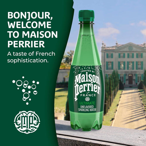 16.9 Oz 6 Count Maison Perrier Ultimate Sparkling Water, Fl Plastic Water Bottles