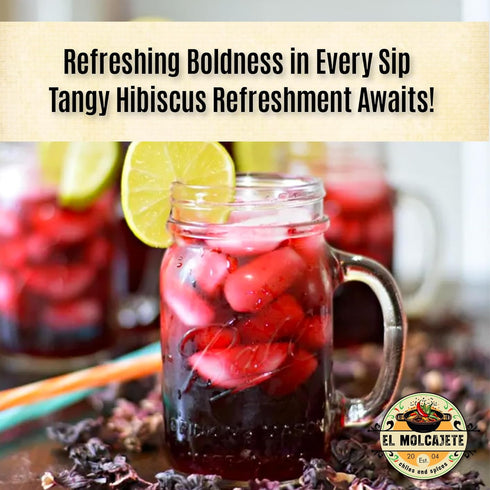 (4 oz) Dried Hibiscus Flowers All Natural Cut & Sifted Whole Petals for Hibiscus Tea, Mexican Agua Fresca, Flor de