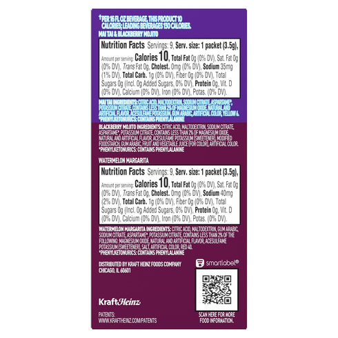 Pack, 9 Packets, 1.17 oz Crystal Light Mixology Drink Mix Variety for Convenient On-the-Go Flavorful Hydration