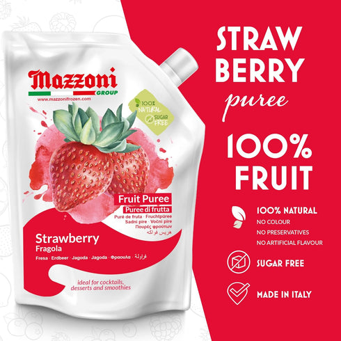 100% Mazzoni - Strawberry Puree & Lime Juice - Natural