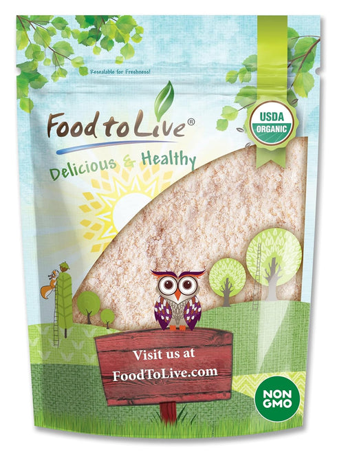 Food to Live Organic Red Lentil Flour, 1 Pound Non-GMO, Finely Ground,