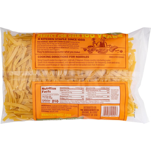 12 oz Manischewitz, Medium Noodles