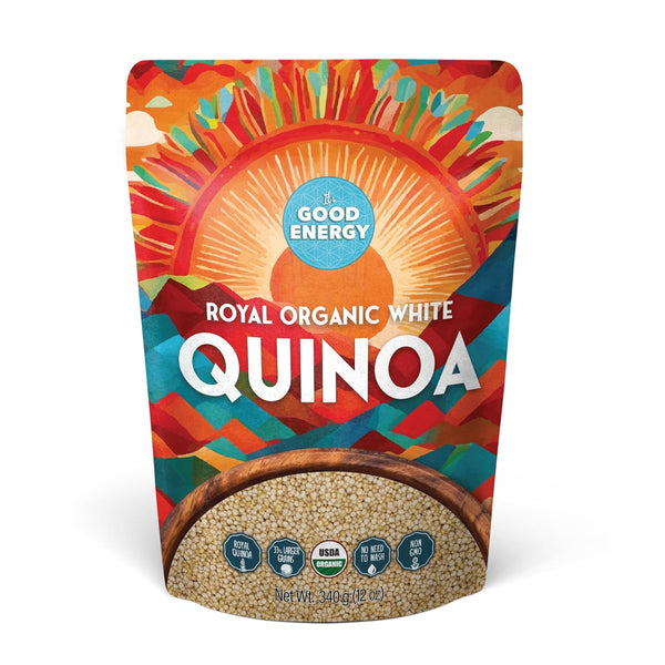 Greenfit It's Good Energy Royal Organic White Quinoa | Non-GMO, Gluten-Free, Vegan, and