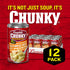 18.8 Oz 12) Campbell's Chunky Soup, Chicken Broccoli Cheese Soup, Can (Case
