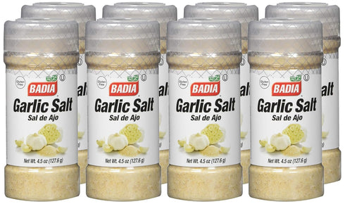 Badia Garlic Salt, 4.5 oz (Pack Of 8)