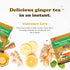 Pocas 20 Packets Honey Ginger Instant Tea Powder, Mint Flavor, Real Ginger Extract & Sweetener, Caffeine-Free Tea