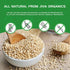 2 Jiva Organic White Whole Grain Quinoa Pound Vacuum Sealed Bag - Ready to cook, Grown in India