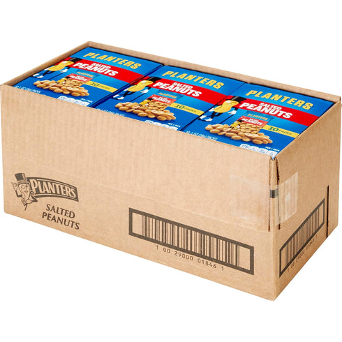 10 1 oz Packs, Pack 6 Planters Salted Peanuts ct Box