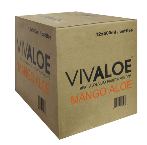 VIVALOE 16.9fl oz (12 Pack) Mango Aloe