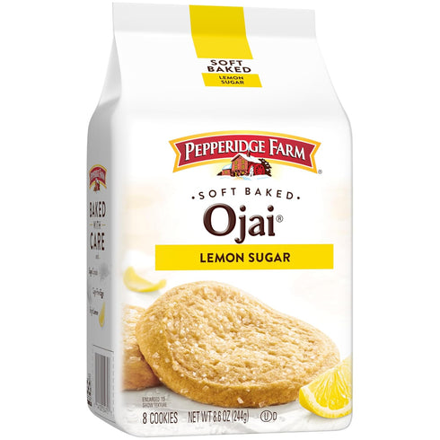 8.6 Oz (8 Pepperidge Farm Soft Baked Ojai Lemon Sugar Cookies, Bag Cookies)