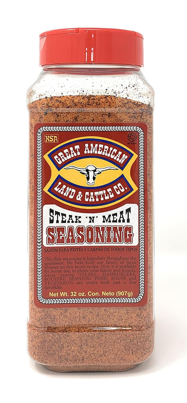 Great American Land & Cattle Great American Land and Cattle Co. Steak & Meat Seasoning 32 oz.