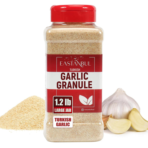 Eastanbul Granulated Garlic, 1.2lb, Premium Turkish Garlic Granules, Perfect Mediterranean Seasoning for