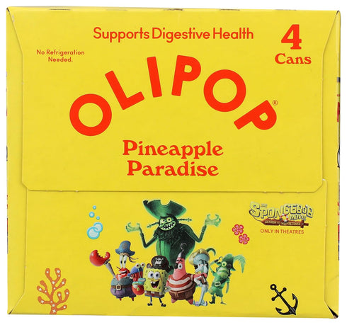 48 OLIPOP SpongeBob Pineapple Paradise Prebiotic Soda, FZ